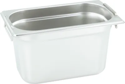 Produktbild von GN Behälter Gastronorm 1/4 150 mm mit Fallgriffe aus Edelstahl GVK ECO
