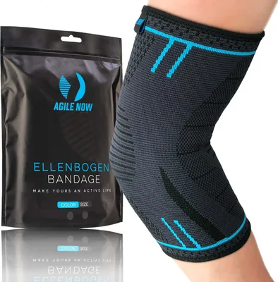 Produktbild von Agile Now Ellenbogenbandage AGILE NOW Ellenbogenbandage Essential Line Blue, L
