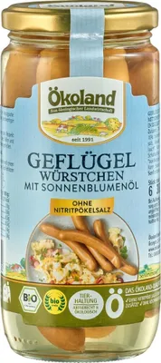 Produktbild von ökoland Geflügelwürstchen 180g