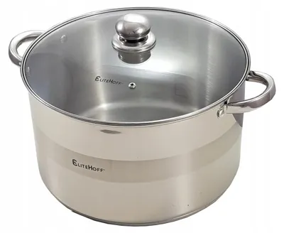 Produktbild von Elitehoff 4010 Großer Edelstahl-Topf für Induktion 14.7L