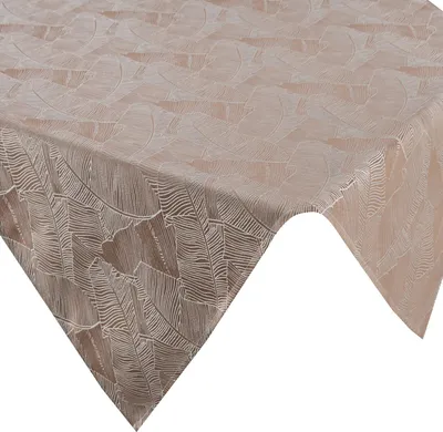 Obrázek produktu pro Eurofirany 440381, Obdélníkový, Béžová, Polyester, Pásový ubrus, Květinový vzor, 85 x 85 cm