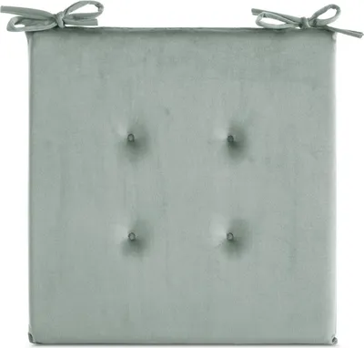 A single seat cushion on a white background.