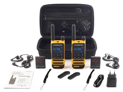 Productafbeelding van PMR PNI Dynascan P19 draadloze radiozender, 446 MHz, 0,5 W, 16 kanalen, IP54, set van 2