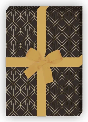 Produktbild von Geometrisches Art Deko Geschenkpapier, mit grafischen Rauten - G12305, 32 x 48cm
