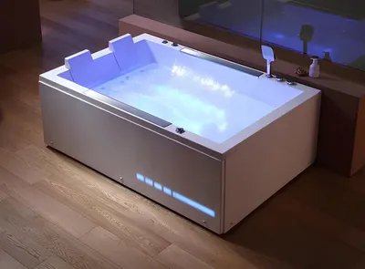 Obrázok produktu pre Hydromasážna vaňa Badewanne Whirlpool Blubberbad Spa-Bath Whirlwanne 180x120 cm