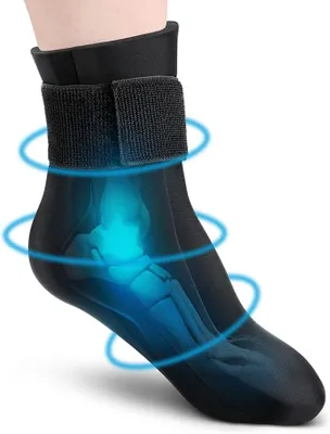 Produktbild von Wiederverwendbare Gel-Kältetherapie-Socken für Verletzungen, sofortige Linderung von Achillessehnenentzündungen, Plantarfasziitis, Fersenschmerzen