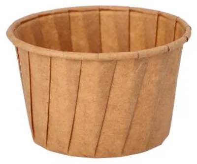 Produktbild von Dressingbecher, Papier "pure" 90 ml Ø 6,6 cm · 4,2 cm braun