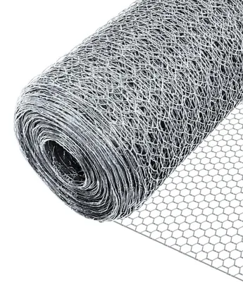 Zdjęcie produktu dla Omgoods - Siatka ogrodzeniowa z drutu, heksagonalna, do kur i królików, wysokość 100 cm