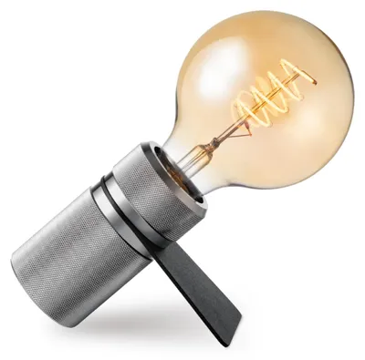 Produktbild von Home Sweet Home Tischleuchte Matrix - Silber - 11/10.2/5.3cm - Bettleuchte