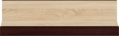 Produktbild von Hängeregal / Wandregal Nogales 23, Farbe: Sonoma Eiche hell / dunkel - Abmessungen: 22 x 92 x 20 cm (H x B x T)