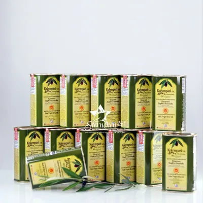 Produktbild von 12x KOLYMPARI PDO 04033 Natives Olivenöl extra 500ml Dose g. U. Familie Mihelakis (6 Liter) von Kreta