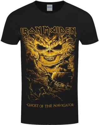 Productafbeelding van Iron Maiden - "Ghost Of The Navigator" T-shirt voor heren/dames, uni model, RO1931 (XXL) (zwart)