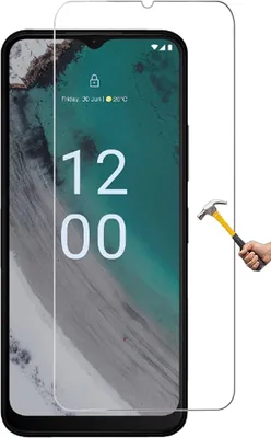 A screen protector is shown on a smartphone.