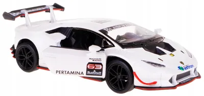 Produktbild von Kinsmart Lamborghini Huracan LP620-2 Modellauto Metall weiß