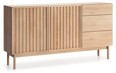 Produktbild von Buffet Idor mit 3 Schubladen und 2 Türen, Holzoptik, 159cm