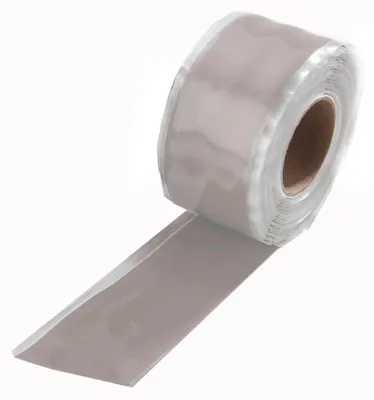 Immagine prodotto di Nastro Siliconico Autofondente Trasparente 25mm x 3m - Sigillante per Tubi Acqua Olio Acidi - Resistente da -65°C a +260°C