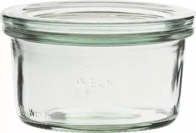 Obrázok produktu pre WECK Einkochglas mit Deckel, 6-tlg., klar, Sturzform, Inhalt: 0,165 Liter
