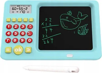 Obrázok produktu pre Kresliaca tabuľa LCD Whiteboard 5,2'' Farebná kresliaca tabuľa + kalkulačka / modrá