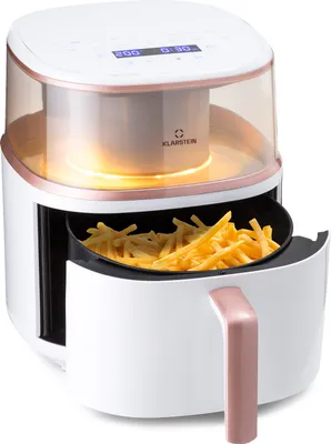 Obrázek produktu pro Horkovzdušná fritéza Klarstein, XL fritéza, fritéza s dotykovým ovládacím panelem, časovačem, nastavitelnou teplotou a 16 programy, horkovzdušná fritéza, bezolejová horkovzdušná fritéza 1500 W, 7,5 l