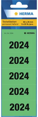 Immagine prodotto di 100 etichette di contenuto HERMA 2024 verde