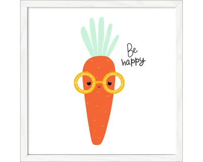 Produktbild von Gerahmtes Bild Be Happy 33x33 cm