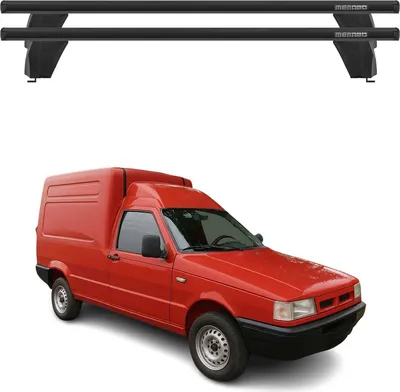 Produktbild von OMAC  Menabo Dachträger Grundträger für Fiat Fiorino II 1987-2007 Alu Schwarz