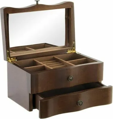 Obrázek produktu pro DKD Home Decor šperkovnice 20 x 13 x 12 cm Hnědé dřevo MDF