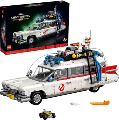 Produktbild von LEGO Icons Ghostbusters ECTO-1, großes Auto-Set für Erwachsene, Modellauto-Spielzeug, Geschenk zum Geburtsag für Männer, Frauen, Sie und Ihn, Ausstellungsstück für Sammler, Home-Deko 10274