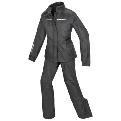 Image de Spidi Touring Rain Kit 2 pièces moto femme Combinaison de pluie, noir, XXS
