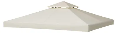 Image de Toit de rechange pour pavillon de jardin en métal Tente de réception Pavillon de jardin Toit 3x3