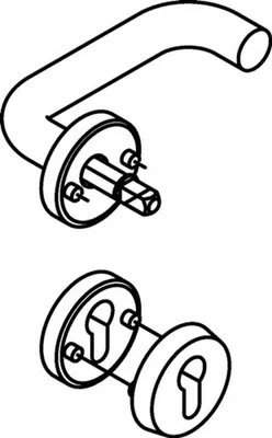 Immagine prodotto di HEWI Mezzo set 111XAH22.130 VA XA 4-KT.8mm Rosetta di sicurezza - 111XAH22.130