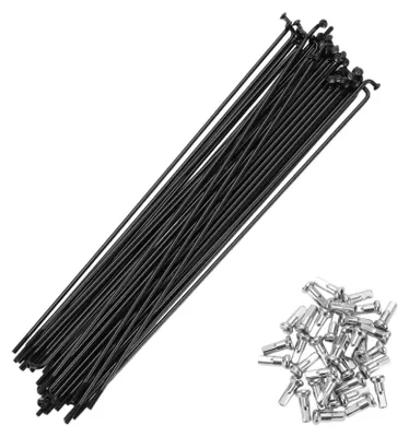 Zdjęcie produktu dla Spok 14G 205MM - Stalowe szprychy - Odporne na wstrząsy - Zestaw szprych - Ulepszenie dla zwiększenia trwałości - 36 sztuk - Szprychy do kół rowerowych