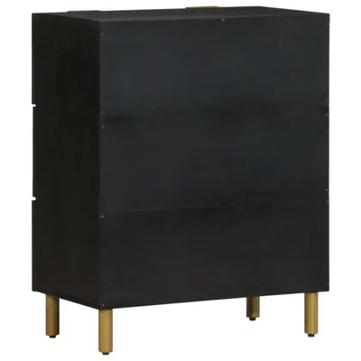 Produktbild von vidaXL Sideboards 2 Stk. Schwarz 60x33x75 cm Holzwerkstoff