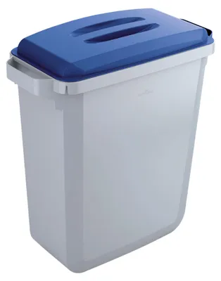 Produktbild von DURABLE Abfallbehälter DURABIN 60L + Deckel - grau/blau