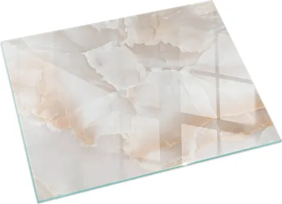 Produktbild von Naturstein-Muster – Glasbodenplatte für – Kaminofen – Kaminplatte Glas – Schutzglas – Funkenschutzplatte –Glasbodenplatte Feuerfeste – Hitzeschutzplatte – Bodenschutz aus Glas – 120x80 cm