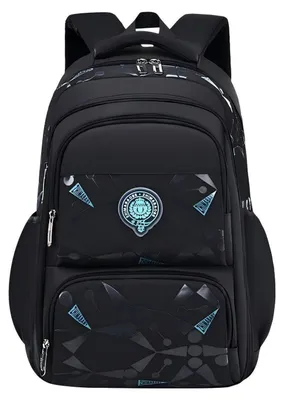 Immagine prodotto di Zaino per bambini, zaino da scuola per ragazzi, borsa termica, colore nero, dimensioni 46x30x18 cm