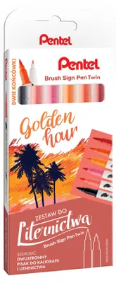 Obrázok produktu pre Zestaw do liternictwa Brush 6 kolorów