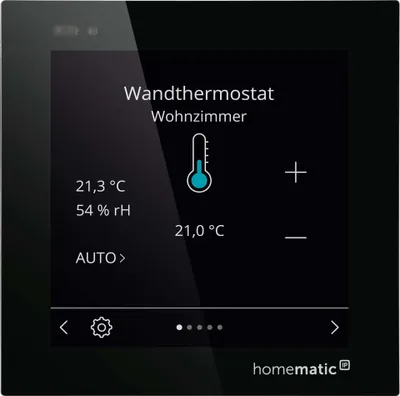 Productafbeelding van Homematic IP Bekabeld Glasdisplay plus | eQ-3 | HmIPW-WGD-PL