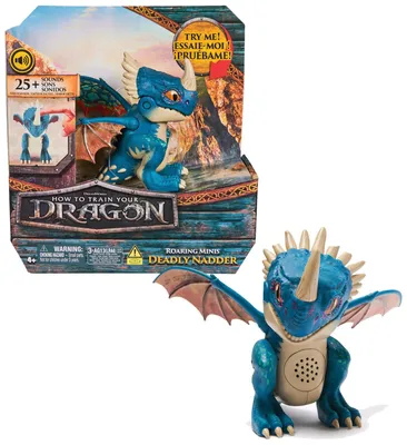 Obrázok produktu pre Ako si prilesať draka: Interaktívna miniatúrna figúrka draka so zvukovými efektmi, hračka pre deti od 4 rokov, Stormfury