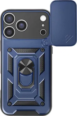 Obrázek produktu pro Mayaxess, pouzdro pro iPhone 17 Pro Max s magnetickým kroužkem a krytem fotoaparátu, tmavě modré