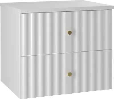 Produktbild von Waschtischunterschrank 60.6cm Izae mit 2 Schubladen, Weiß