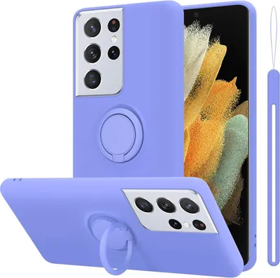 Produktbild von Cadorabo Hülle für Samsung Galaxy S21 ULTRA Schutz Hülle in Lila Handyhülle TPU Etui Case Cover