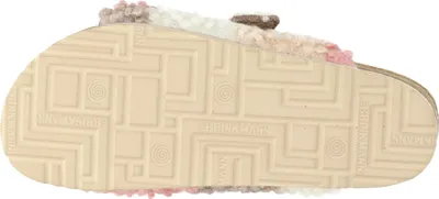 Produktbild von Dr. Brinkmann Damen Hausschuh Teddy Flausch Pantolette Schurwolle 320057, Größe:40 EU, Farbe:Rosa