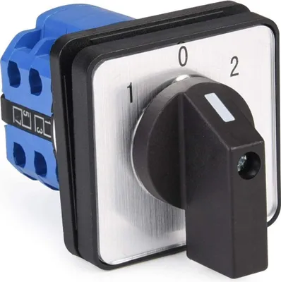 Produktbild von Universal-Nockenschalter, Drehschalter, Wechselschalter SZW26-20/D202,2, 2 Phasen, 8 Klemmen, 660V, 20A, 3 Positionen (An-Aus-An)