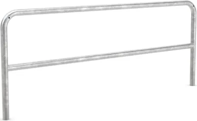 Produktbild von Fahrrad Anlehnbügel mit Knierohr 9240 | Stahl zn | Einbetonieren | B2000mm
