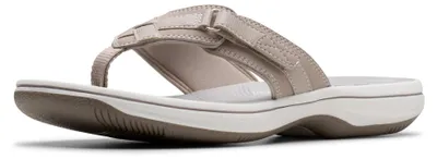 Productafbeelding van Clarks Breeze Sea - Damessandaal, lichtbeige synthetisch materiaal, maat 44 EU