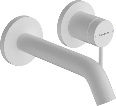 Produktbild von Einhebel-Waschtischmischer Tecturis S UP f Wd-mon Ausladung 165mm mattweiß mattweiß