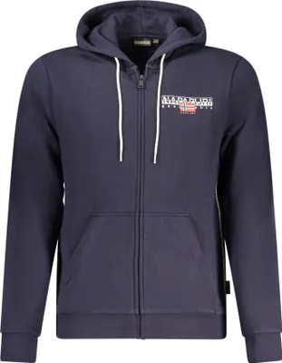 Image de Sweatshirt pour homme : bleu, manches longues, capuche, fermeture éclair, Regular Fit