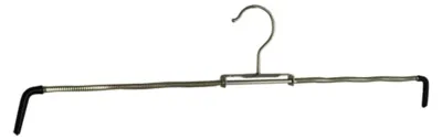 Imagen del producto de Juego de 10 perchas, de metal, antideslizantes, color
