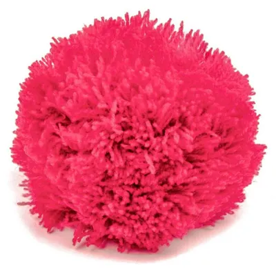 2 Bommeln / Wollbommeln / Pompon, pink rosa